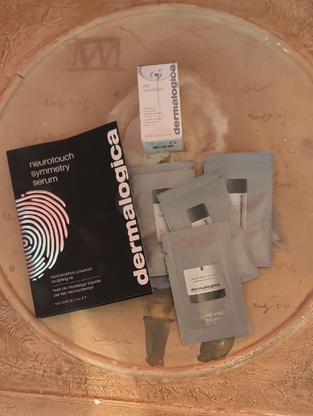 Dermalogica ópc Sample Lot - Neurotouch Symmetry Serum, Daily Microfoliant Mini